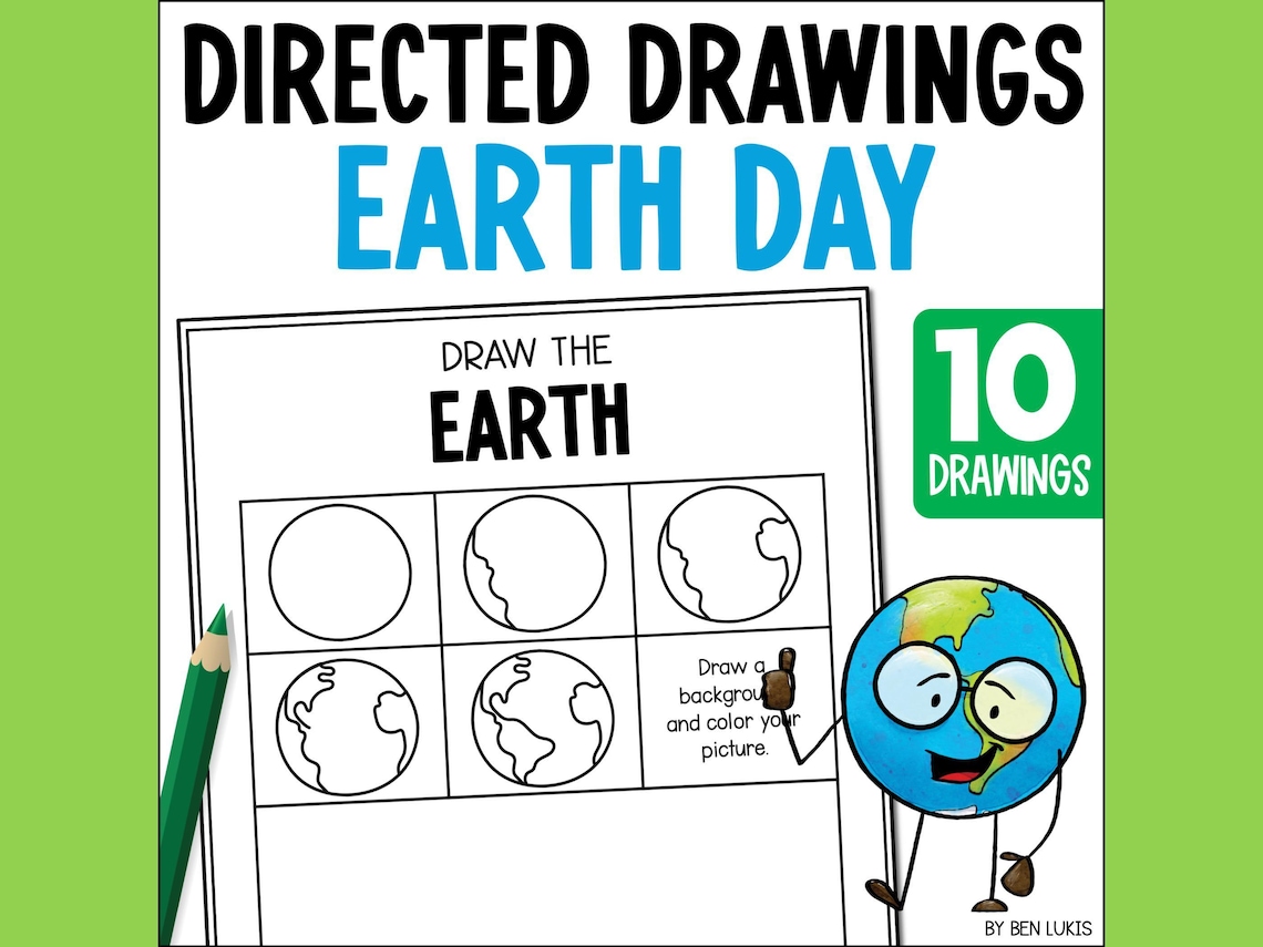 Earth Day Drawing for Kids, Reduce Reuse Recycle, Learn How-to-draw a