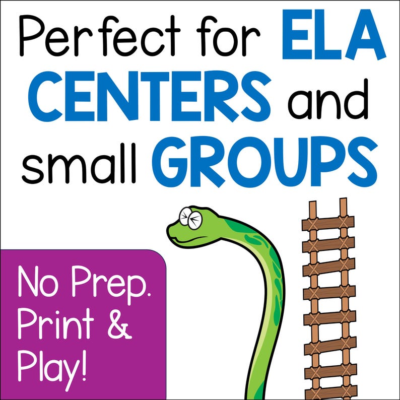 Snakes and Ladders Phonics Game, Silent E Reading Practice (digital ...