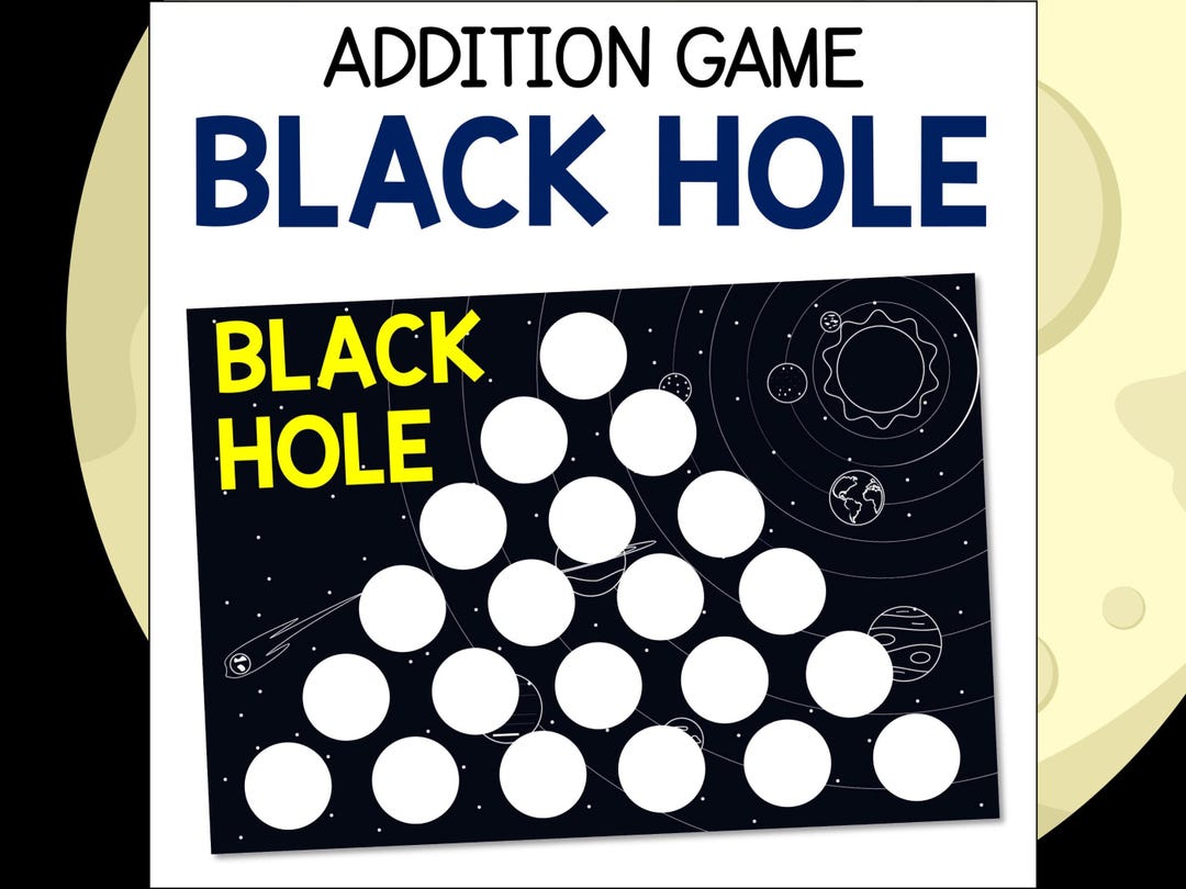 Addition Black Hole Math Game, Strategy & Fluency (printable PDF) - Etsy