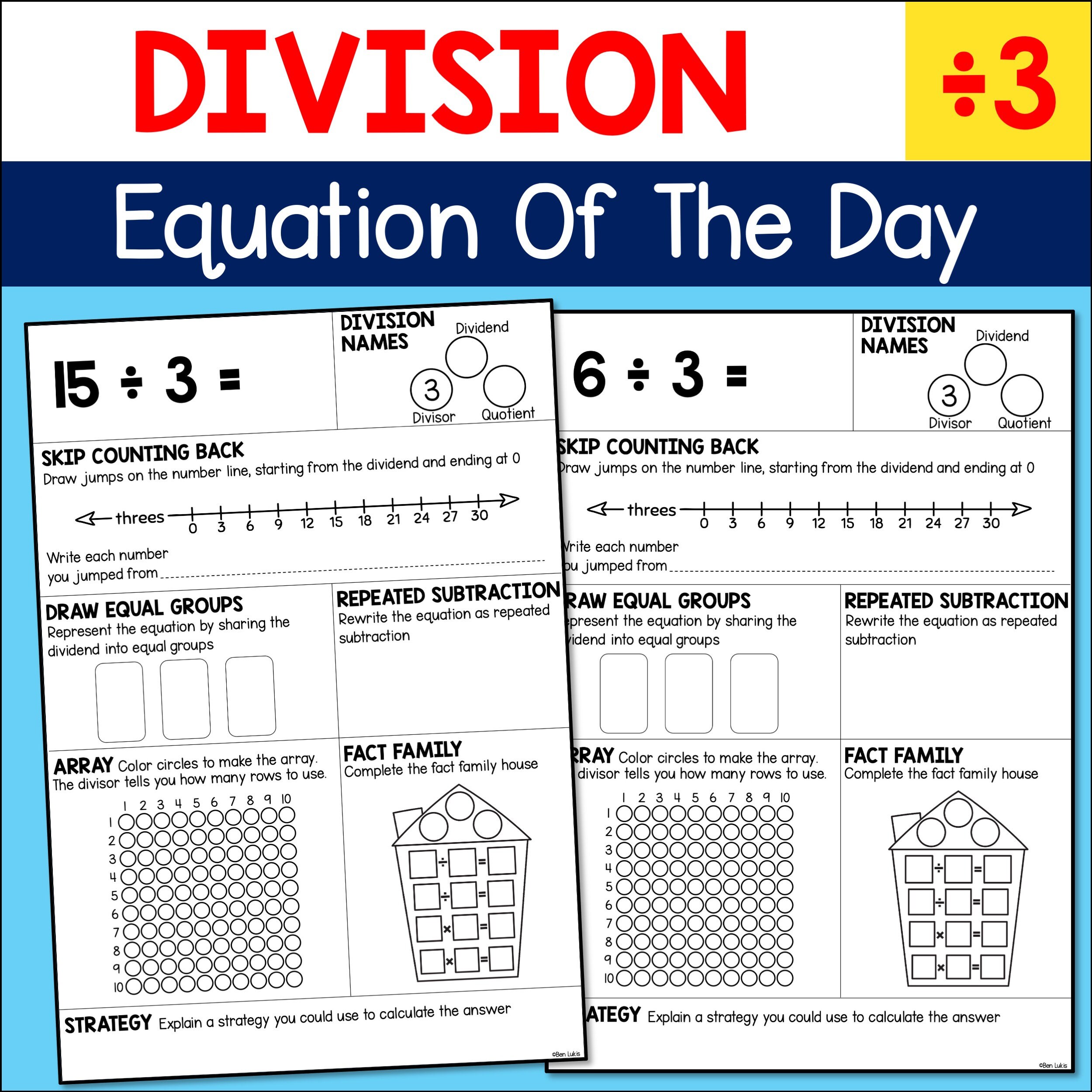 Division Math Sheets