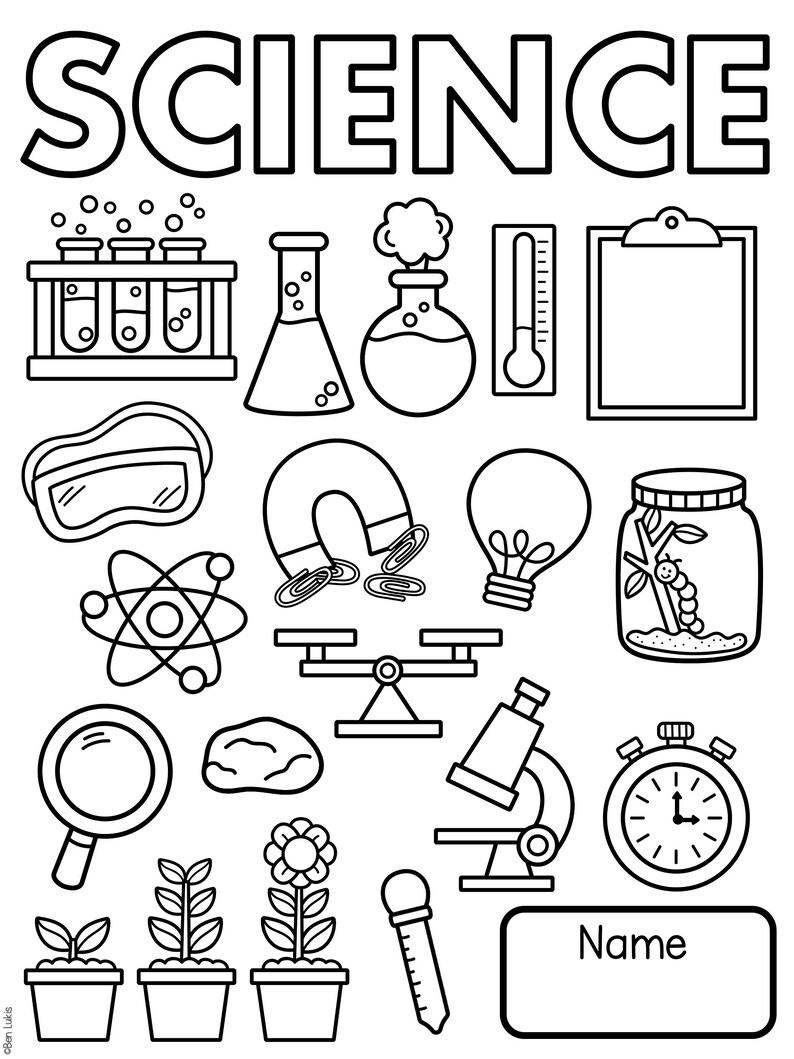 Editable Book Covers for School, Printable Subject Book Covers to Color, Digital Download File ...