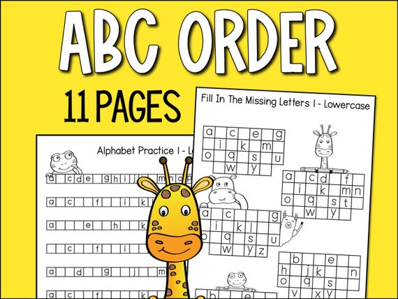 Abc Order Worksheets Printable Worksheets & Assignments The Remote