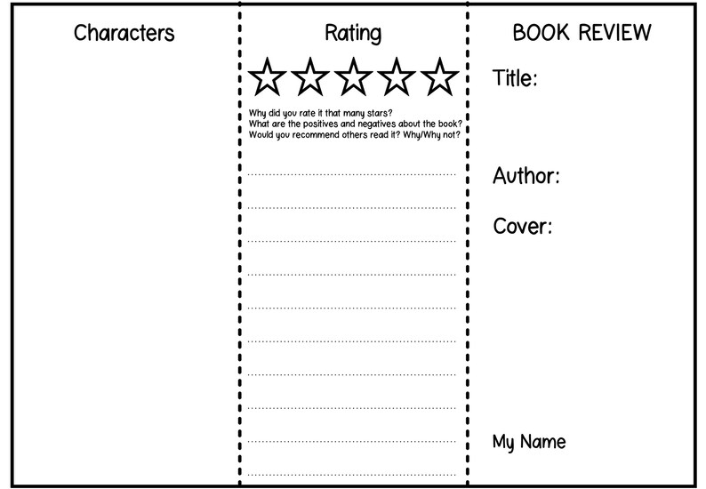 Book Review And Book Report Template For Any Fiction Or Nonfiction Text book-review-and-book-report-template-for-any-fiction-or-nonfiction-text