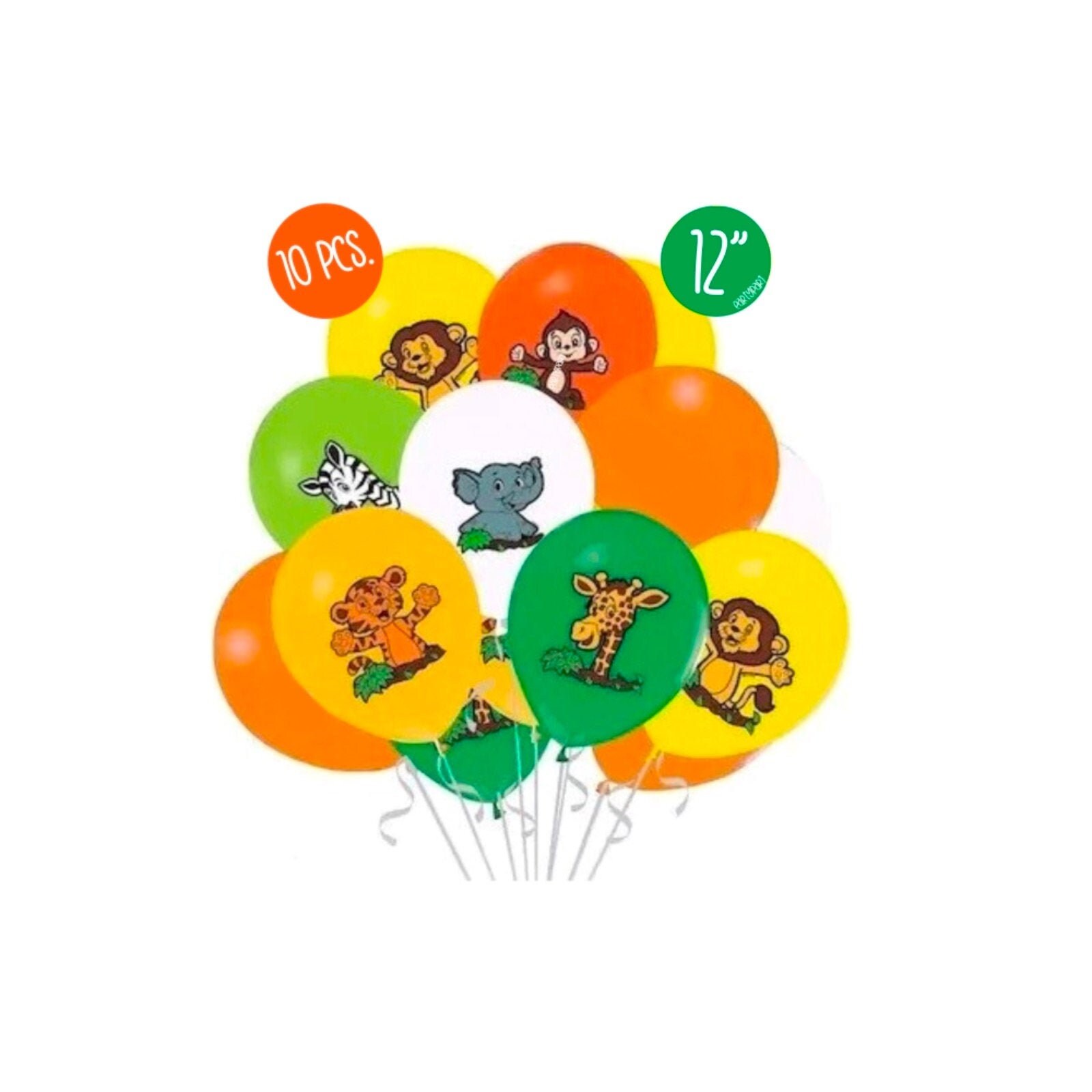 10 PCS Animal Print BalloonAnimal Balloon Print Balloons | Etsy