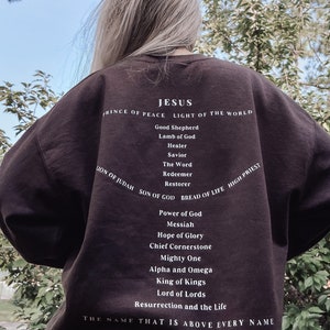 Yeshua Christian Unisex Crewneck Sweatshirt, Christian clothing, Bible verse sweatshirt, Aesthetic crewneck sweatshirt, Church outfit