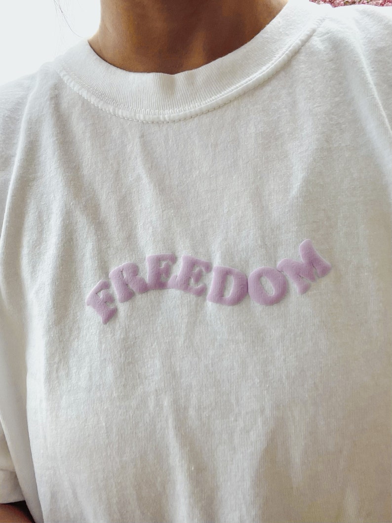 Freedom Puff Print Christian Unisex Crewneck Sweatshirt - Etsy