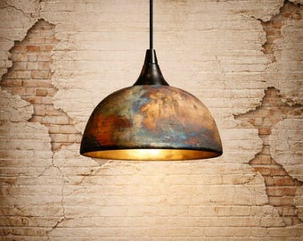 Luxury Handmade Moroccan Brass Pendant Light – Patina Copper Designer Ceiling Lamp for Kitchen Island & Dining Room