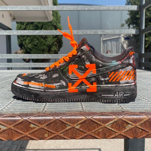 air force 1 white with blue butterflies