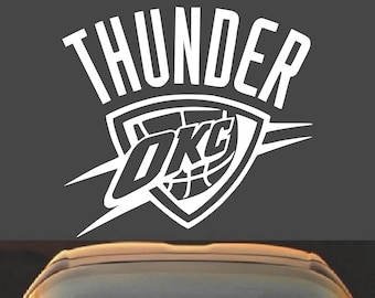 Calcomanía de vinilo del Oklahoma City Thunder OKC