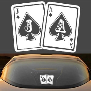 Jason Aldean Country Music Black Jack Cards Adesivo decalque de vinil