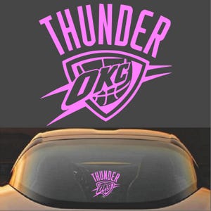  Oklahoma City Thunder OKC Vinyl Decal Sticker - Etsy Motiv 
