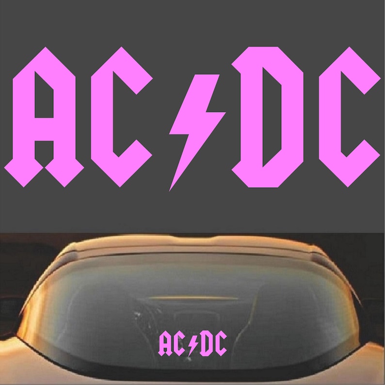 AC/DC Rock Band Vinyl Decal Sticker - Etsy