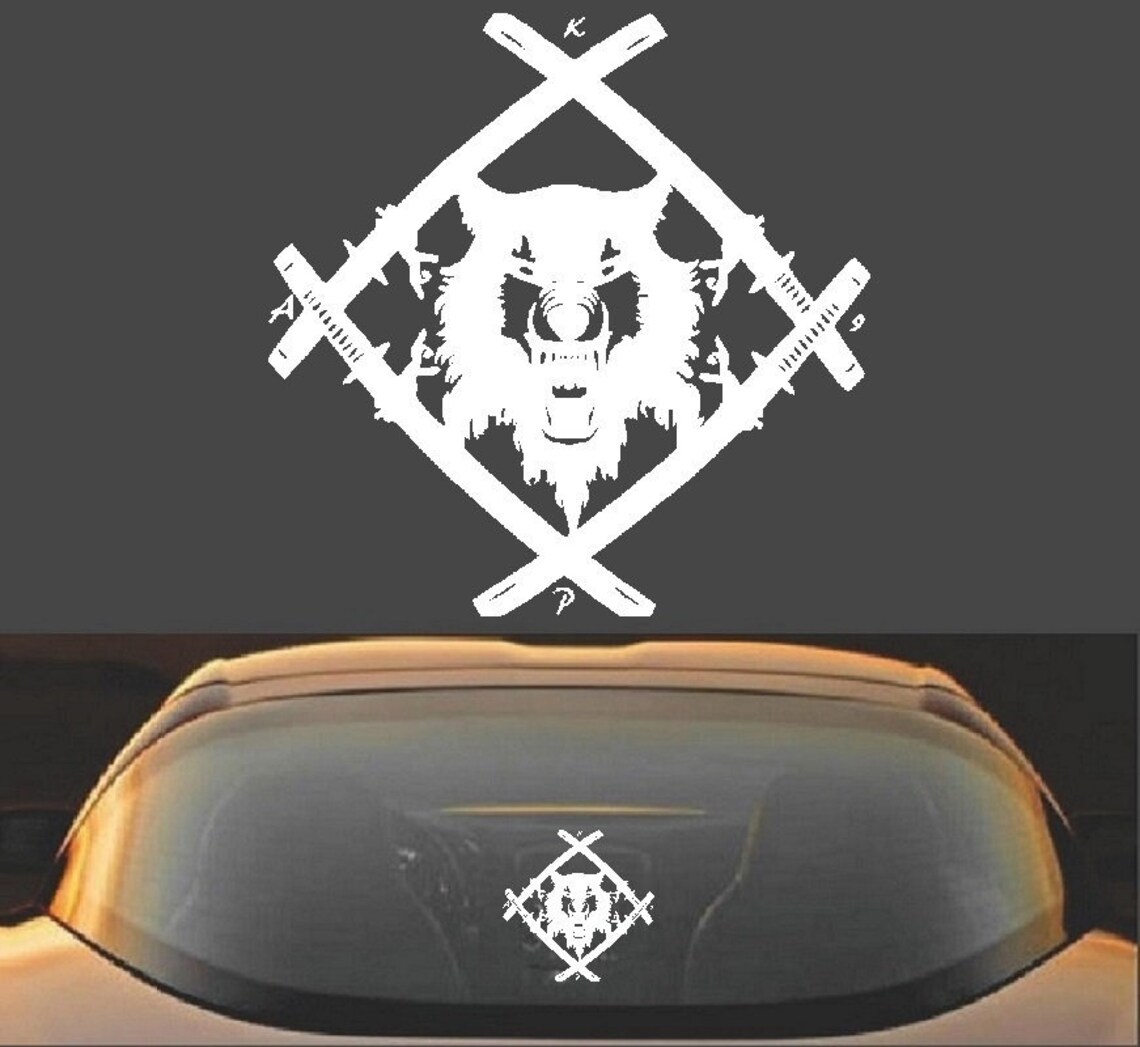 Xavier Wulf Hollow Squad Vinyl Decal Sticker Etsy