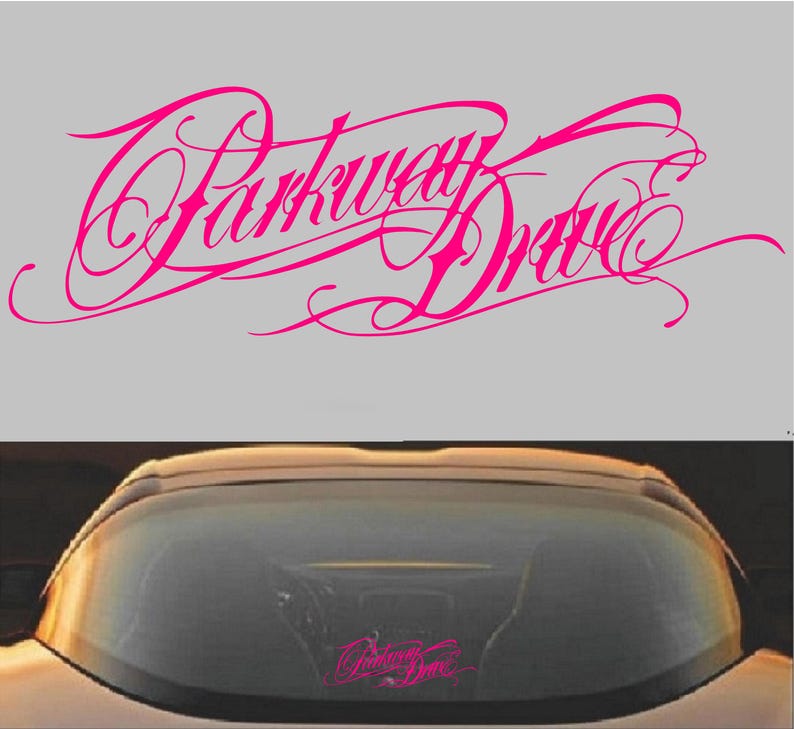 Vinyl sticker sticker Parkway Drive metalcore band Hot Pink