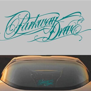 Vinyl sticker sticker Parkway Drive metalcore band Teal