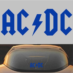 AC/DC Rock Band Vinyl Decal Sticker - Etsy