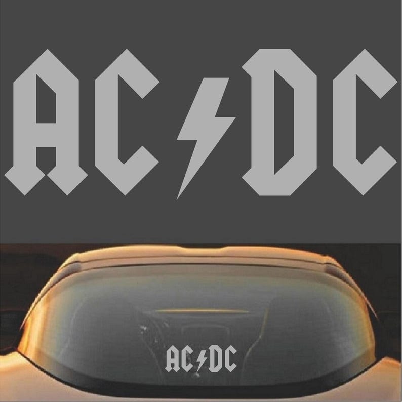 AC/DC Rock Band Vinyl Decal Sticker - Etsy