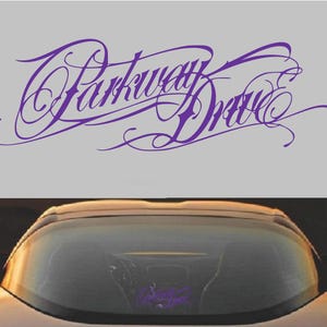 Vinyl sticker sticker Parkway Drive metalcore band Paars