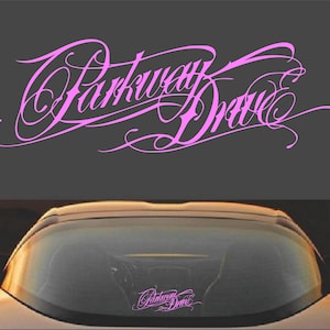 Vinyl sticker sticker Parkway Drive metalcore band Soft Pink