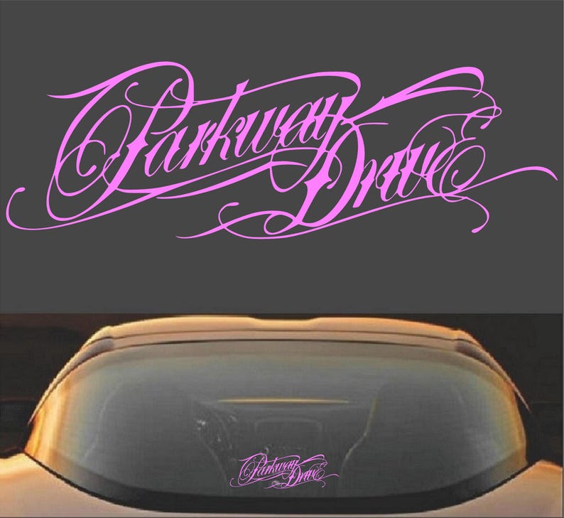 Vinyl sticker sticker Parkway Drive metalcore band Soft Pink