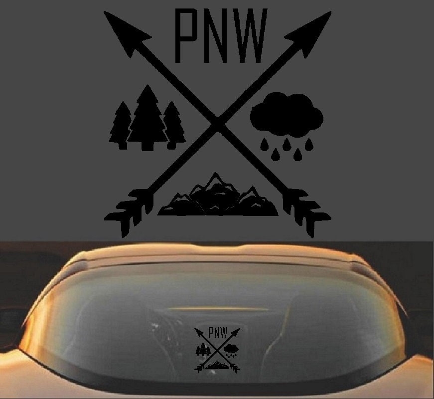 Pacific North West PNW Vinyl Decal Sticker - Etsy