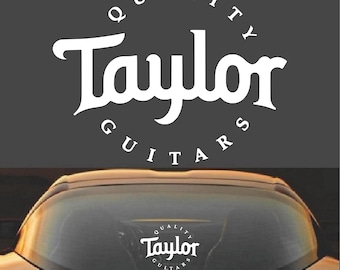 Calcomanía de vinilo de guitarras Taylor