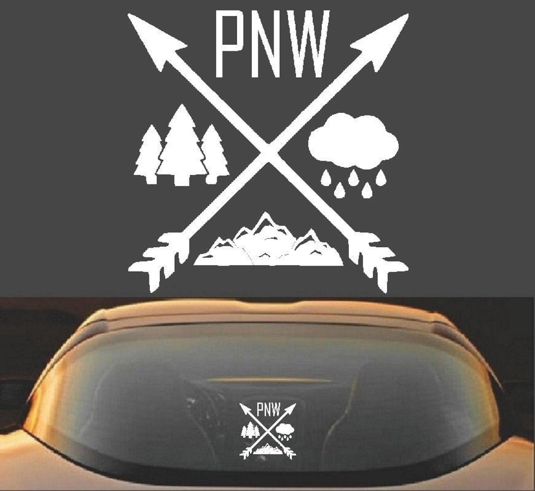 Pacific North West PNW Vinyl Decal Sticker - Etsy