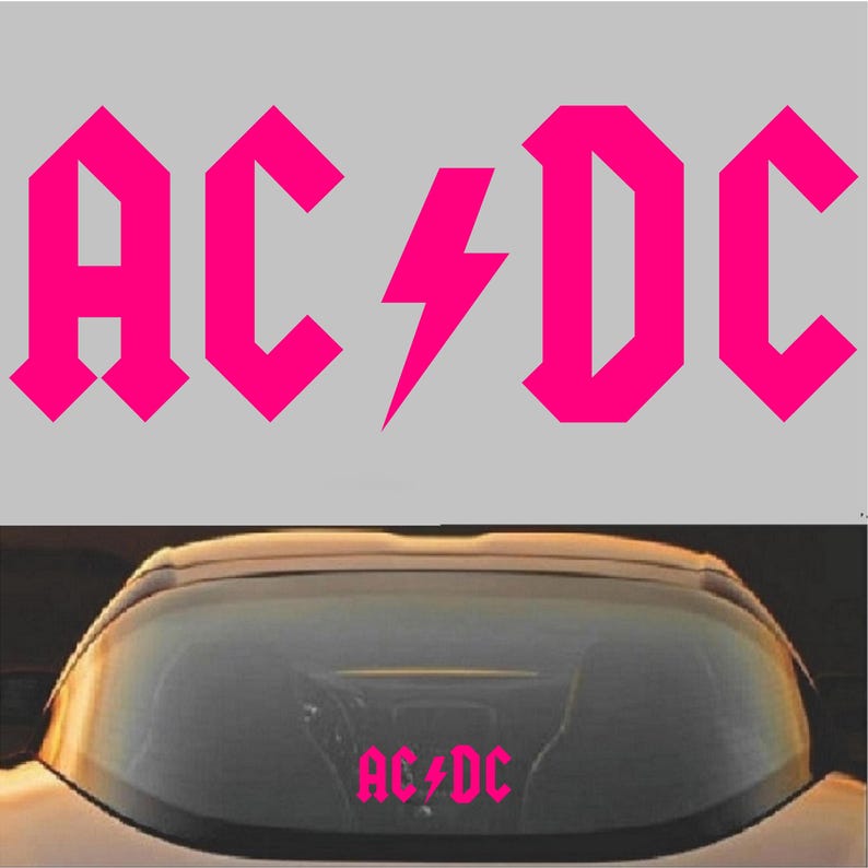 AC/DC Rock Band Vinyl Decal Sticker - Etsy