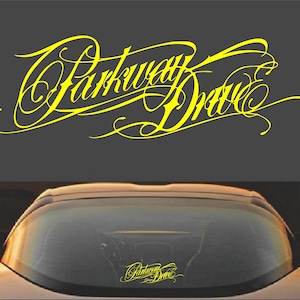 Vinyl sticker sticker Parkway Drive metalcore band Geel