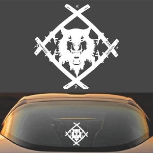 Xavier Wulf Hollow Squad-dekal | Stansad vinylklistermärke för bilfönster, laptop, vattenflaska