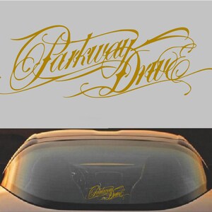 Vinyl sticker sticker Parkway Drive metalcore band Goud