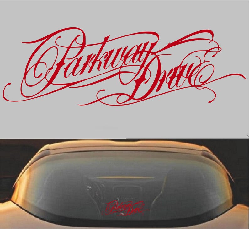 Vinyl sticker sticker Parkway Drive metalcore band Rood