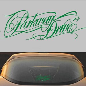 Vinyl sticker sticker Parkway Drive metalcore band Groen