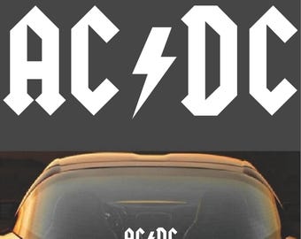 Adhesivo de vinilo con la banda de rock AC/DC