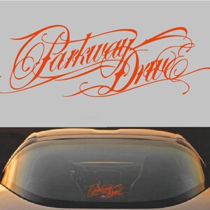Vinyl sticker sticker Parkway Drive metalcore band Oranje