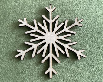 Classic Wood Snowflake Ornament, Wood Christmas Ornament, Wood Snowflake, Wooden Snowflake Ornament, Wood Christmas Ornaments