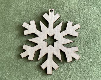 Wooden Snowflake, Wood Christmas Ornament, Wood Snowflake, Wood Ornaments, Snowflake Ornament, Wood Christmas Ornaments
