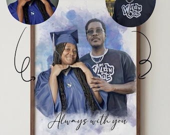 Graduation Memorial Portrait Adding Deceased Loved Ones To Picture Digitally Merged Keepsake