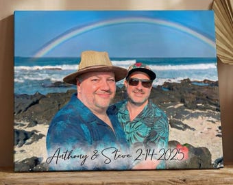 Personalisiertes Valentinstag Geschenk, Geschenk für Freund, Paar Portrait vom Foto