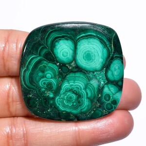 28X21X5 mm JMK-9260 Exclusive Top Grade Quality 100% Natural Spiny Copper Malachite Radiant Cabochon Gemstone For Making Jewelry 31.5 Ct