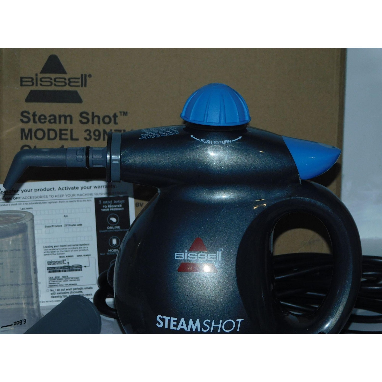 Bissell Steam Shot Model 39n7v Blue And Grey Etsy