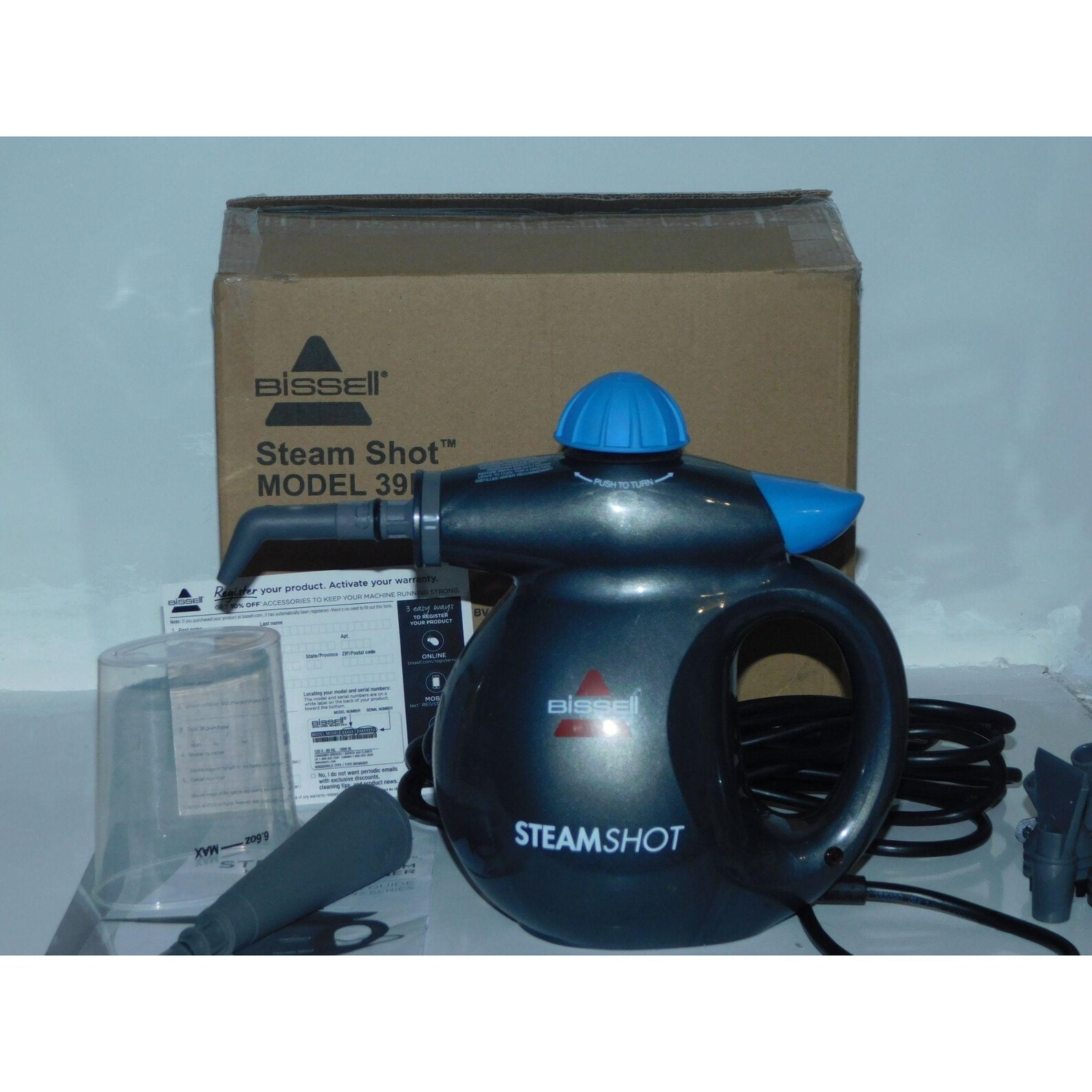 Bissell Steam Shot Model 39n7v Blue And Grey Etsy