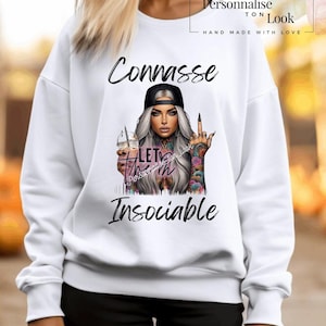 textile transfer unsociable bitch humorous transfer sweater bitch textile transfer dtf transfer textile patch, funny t-shirt