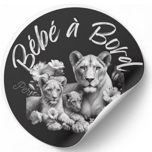 baby on board lions car stickers bumper sticker car decals car accessories vehicle sticker adhesive stickers