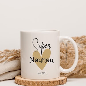Nanny-Tasse, Nanny-Tasse, personalisierte Nanny-Tasse, Super-Nanny-Geschenk, Dankeschön-Nanny, Nanny-Geschenk zum Jahresende, Kinderzimmer