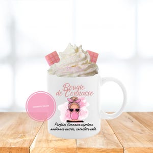 Decorative candle humor bitch &quot;Bougie de Connasse&quot; – – Original, fun & girly gift gourmet soy wax candle