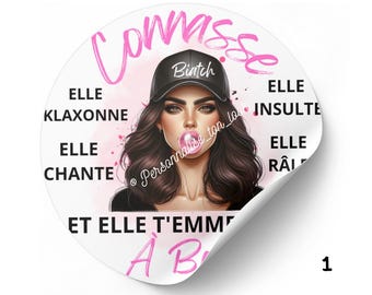 car stickers bitch on board woman humorous car bumper sticker car accessories funny sticker vehicle stickers
