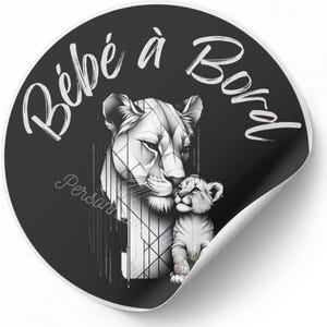 baby on board lions car stickers bumper sticker car decals car accessories vehicle sticker adhesive stickers