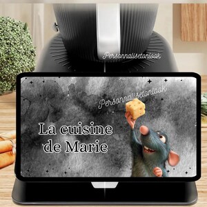 Personalized Thermomix TM7 screen protector, TM7 screen protector, personalized TM7 protective mat, TM7 Ratatouille accessories