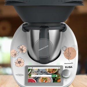 thermomix stickers thermomix sticker flowers minimalist sticker kitchen robot cookeo tm6 tm5 tm31 terracotta flowers